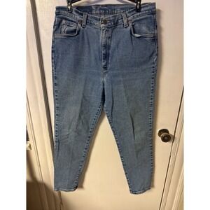 Vintage Levi's 921 Slim Fit Tapered Fit Jeans Women's 14 USA Made Orange Tab 90'